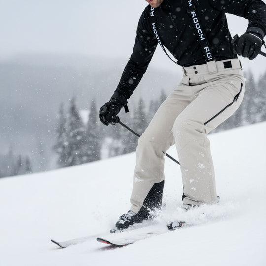 Skibukser til mænd, Grå, miljøbillede. #color_silver-grey