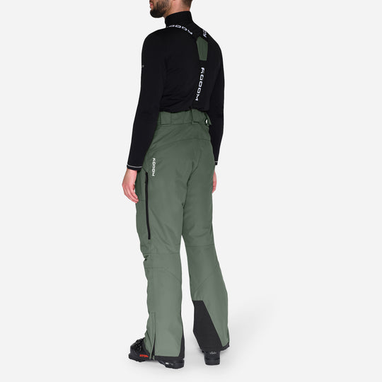 Skibukser til mænd, Mørk Oliven, produktfoto. Side #color_dark-olive