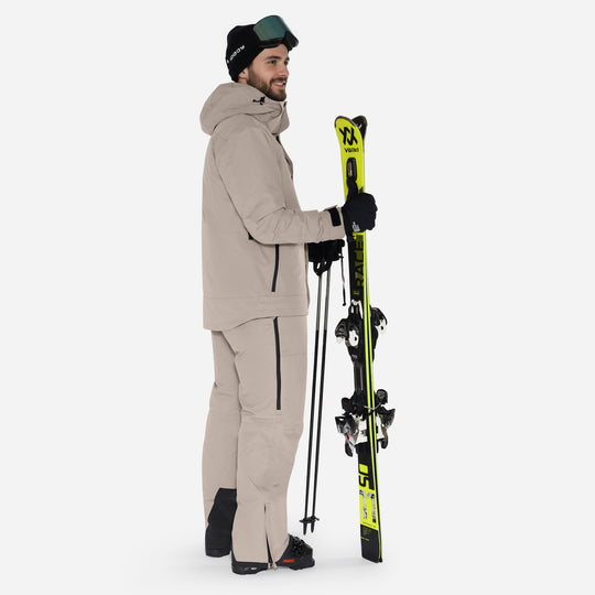Skijakke til mænd, Beige, produktfoto. - Side 2 #color_stone-greige