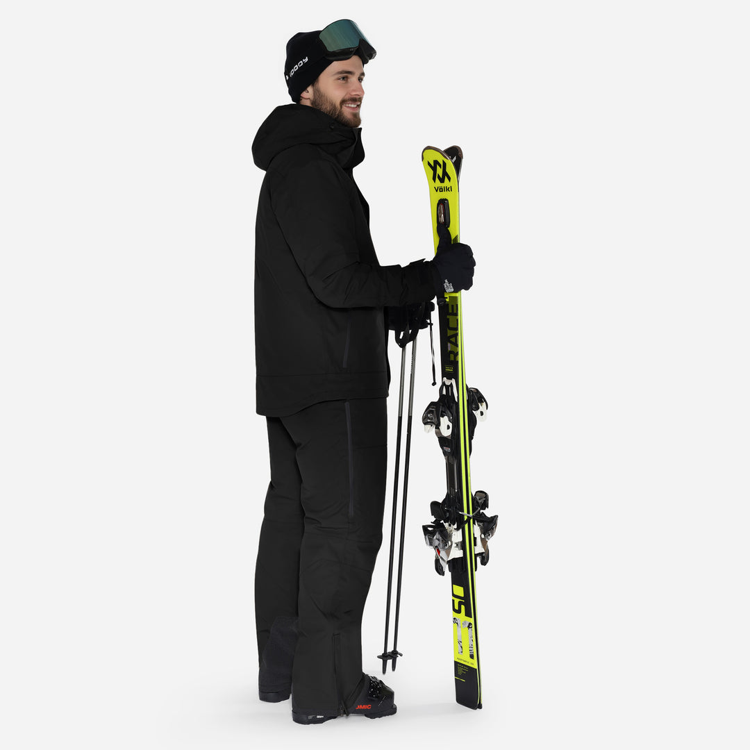 Skibukser til mænd, Sort, produktfoto. 2 #color_charcoal-black