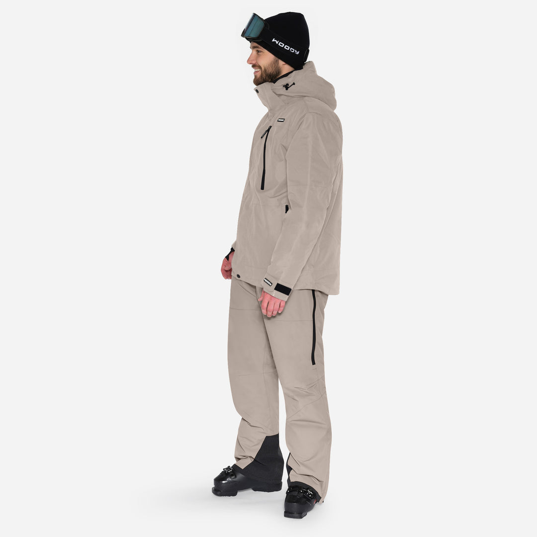 Skijakke til mænd, Beige, produktfoto - Side #color_stone-greige