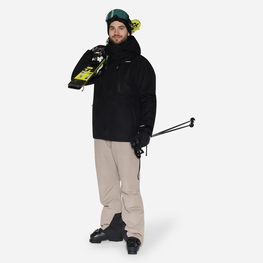 Skibukser til mænd, Beige, produktfoto. #color_stone-greige