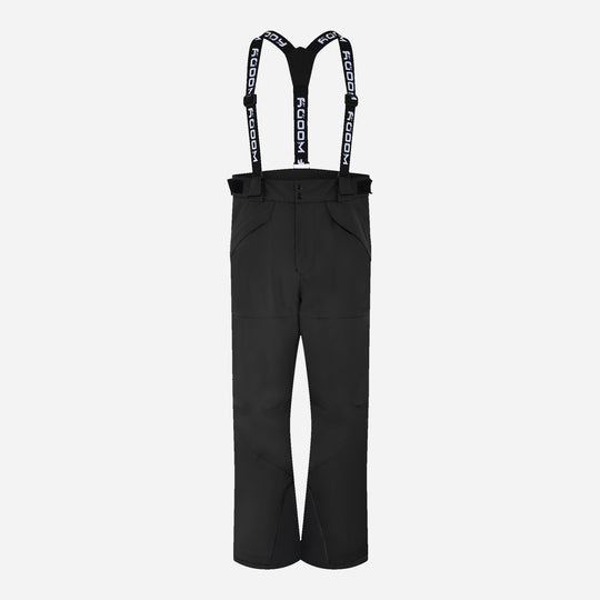 Men's Blizz Ski Pants, charcoal black, front view. #color_charcoal-black