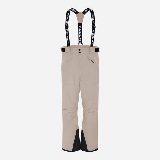 Men's Blizz Ski Pants, stone greige, front view. #color_stone-greige