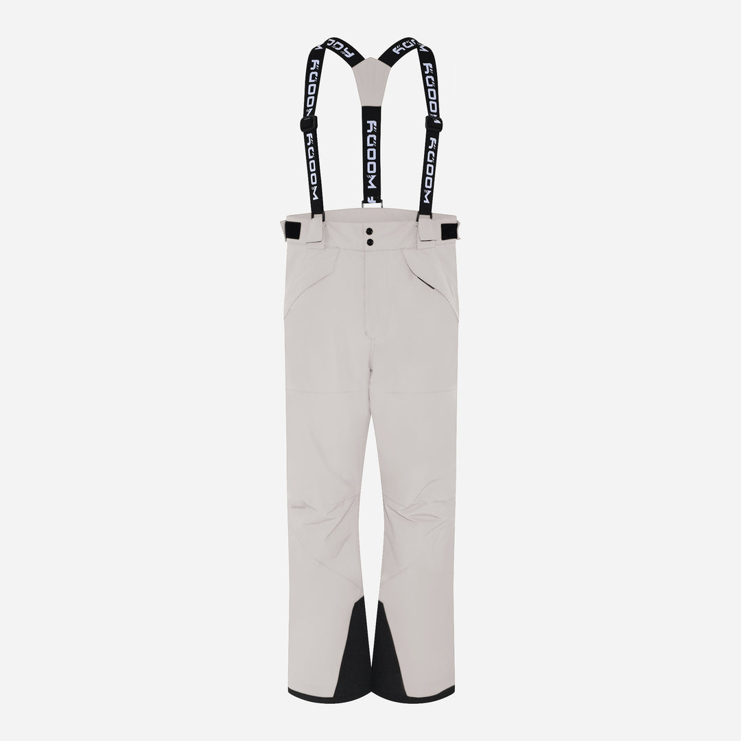 Men's Blizz Ski Pants, silver grey, front view. #color_silver-grey
