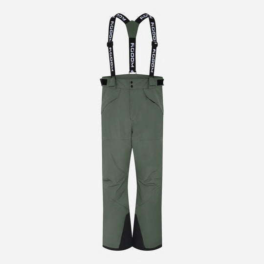 Men's Blizz Ski Pants, dark olive, front view. #color_dark-olive