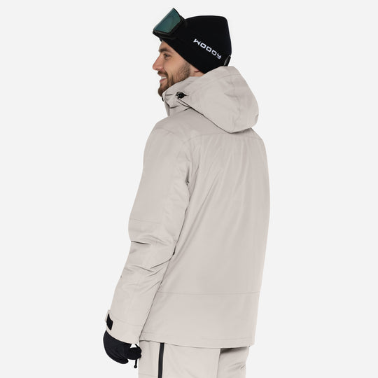 Skianorak til mænd, Grå, produktfoto. Side #color_silver-grey