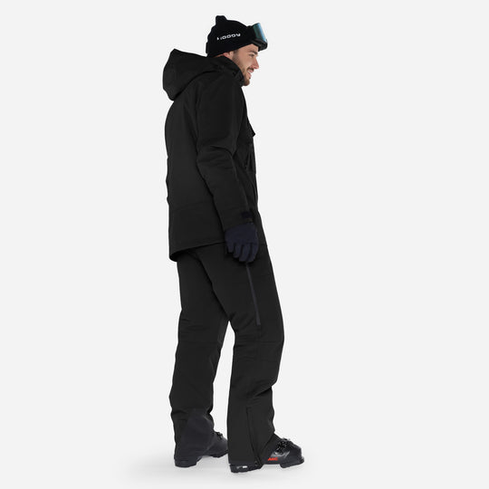 Skijakke til mænd, Sort, produktfoto. Side2 #color_charcoal-black