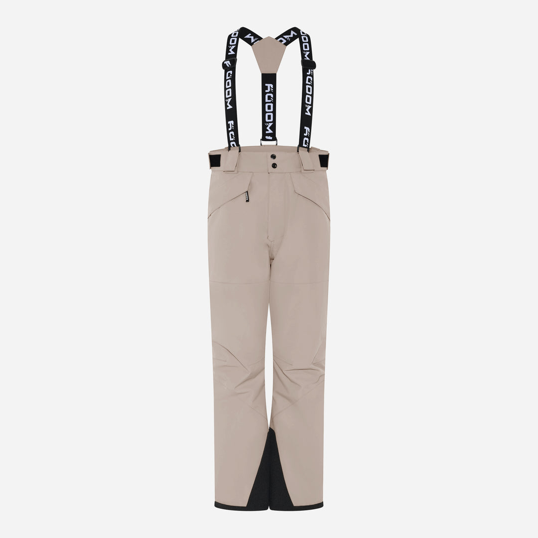 Women's Blizz Ski Pants, stone greige, front view. #color_stone-greige