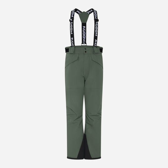 Women's Blizz Ski Pants, dark olive, front view. color_dark-olive
