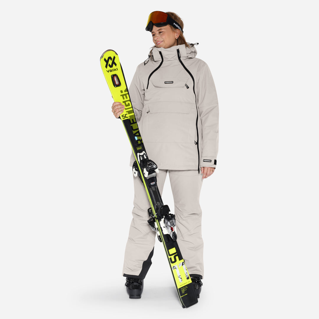 Skianorak til kvinder, Grå, produktfoto 4 #color_silver-grey