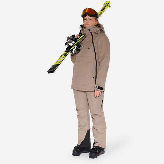 Skianorak til kvinder, Beige, produktfoto   5 #color_stone-greige