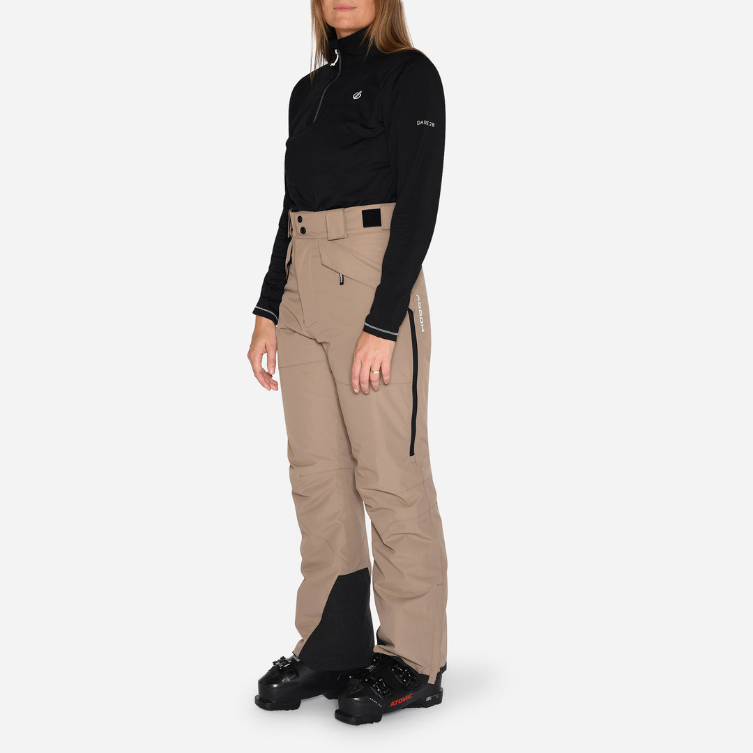 Skibukser til kvinder, Beige, produktfoto #color_stone-greige