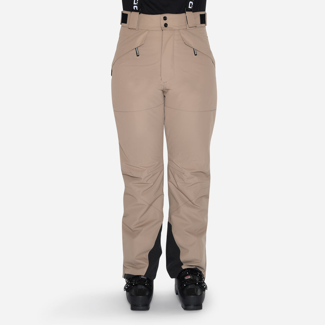 Skibukser til kvinder, Beige, produktfoto  4 #color_stone-greige