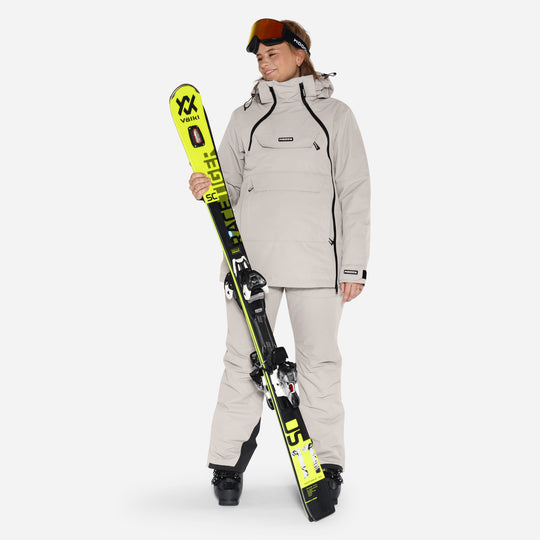 Skianorak til kvinder, Grå, produktfoto 4 #color_silver-grey