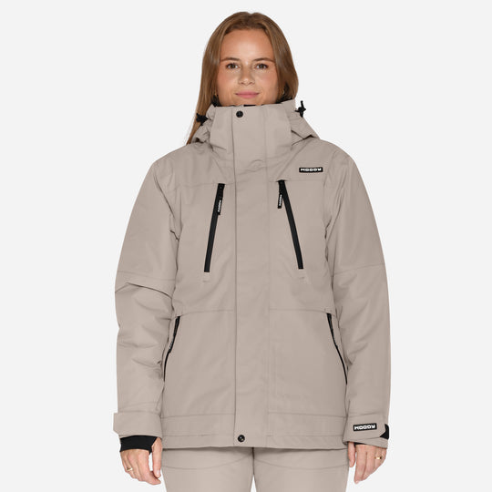 Skijakke til kvinder, Beige, produktfoto 2 #color_stone-greige