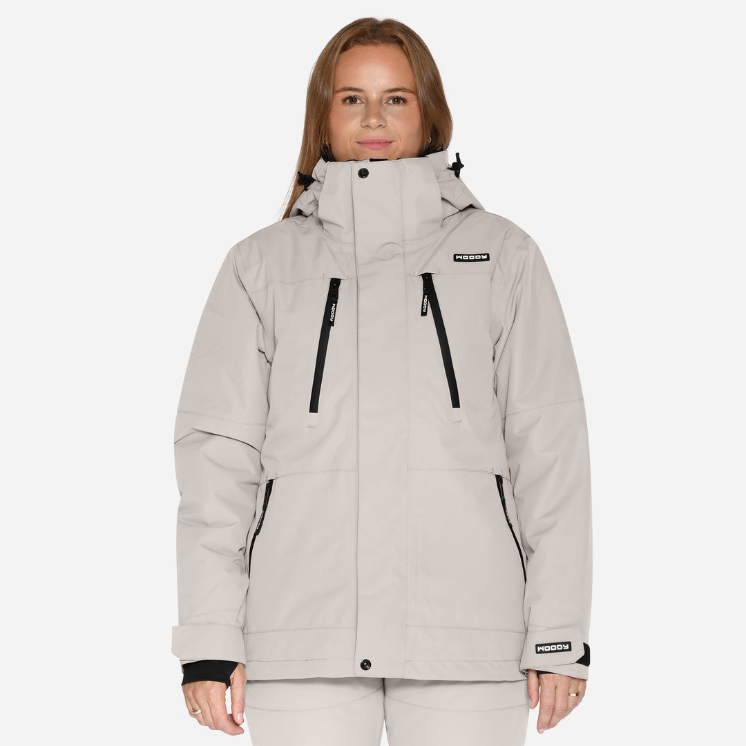 Skijakke til kvinder, Grå, produktfoto 3 #color_silver-grey