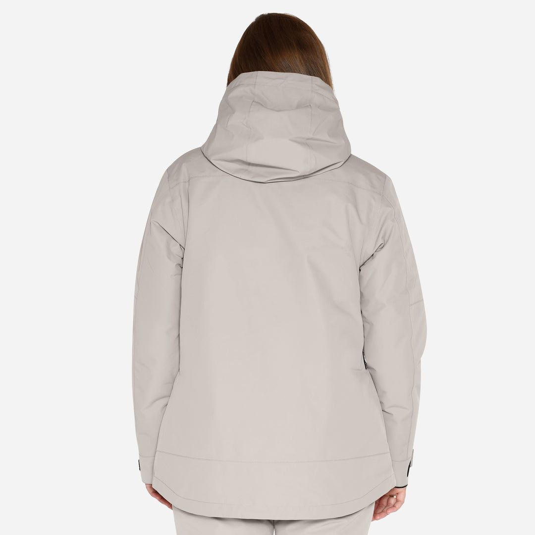 Skianorak til kvinder, Grå, produktfoto  2 #color_silver-grey