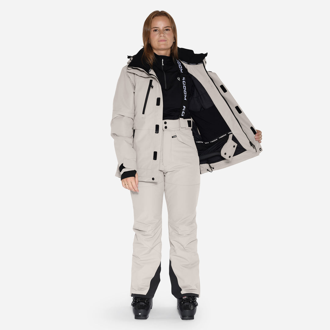 Skijakke til kvinder, Grå, produktfoto 6 #color_silver-grey