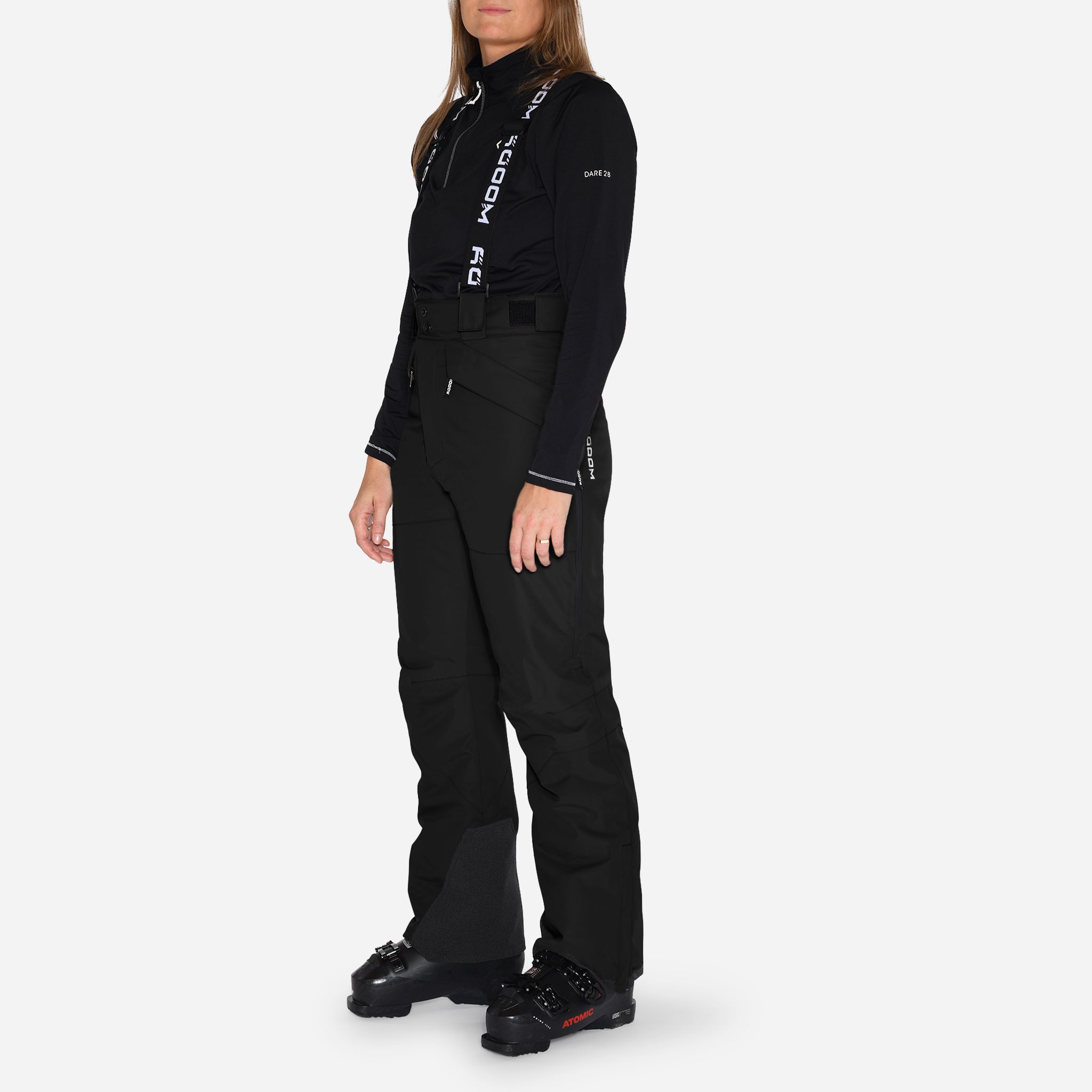 Skibukser til kvinder, Sort, produktfoto #color_charcoal-black