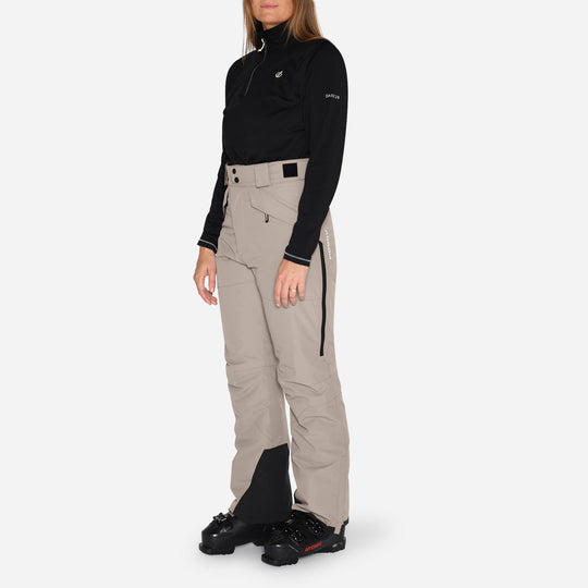 Skibukser til kvinder, Beige, produktfoto 3 #color_stone-greige